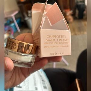 Charlotte Tilbury Pink Box with Gold-Lidded Cream Jar